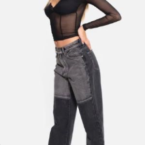 Black wash adika jeans XL brand new